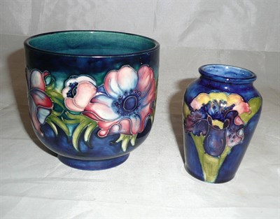 Lot 118 - A Moorcroft vase and bowl