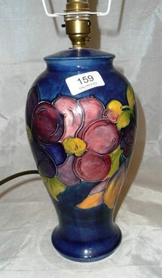 Lot 159 - Walter Moorcroft clematis lamp