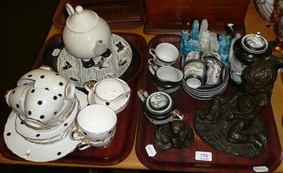 Lot 179 - Royal Vale tea set, Japanese egg shell coffee set, tea pot, Denby dish, Homemaker plate, chess...