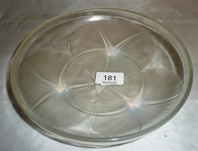 Lot 181 - A Rene Lalique Volubilis opalescent dish, signed and No. 383, 21.5cm