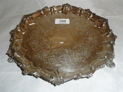 Lot 188 - A silver salver