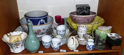 Lot 282 - Royal Crown Derby oval dish and a quantity of assorted ceramics