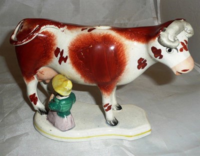 Lot 316 - 19th century cow creamer