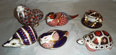 Lot 321 - Six Royal Crown Derby paperweights