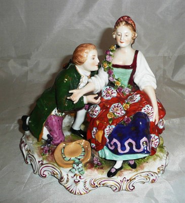 Lot 352 - 19th century Continental porcelain figural group