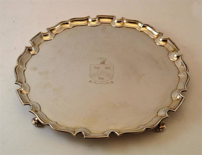 Lot 466 - A George V Silver Salver, Harrods Ltd (Richard Woodman Burbridge), London 1933, of shaped...