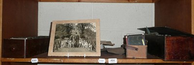 Lot 464 - A collection of postcards, photos and lantern slides