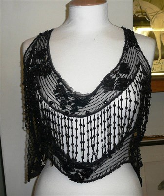 Lot 469 - Victorian black beadwork top