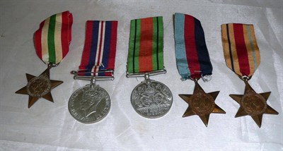 Lot 506 - A Second World War group of five medals