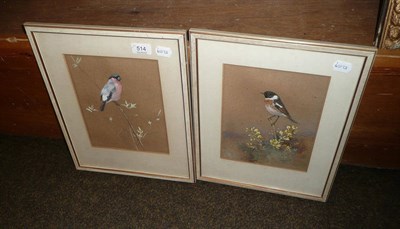 Lot 514 - Roland Green (pair) - a bullfinch and a companion