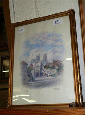 Lot 541 - George Fall, Bootham Bar, Minster, York, watercolour