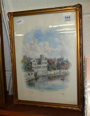 Lot 544 - George Fall, Old Guild Hall York, watercolour