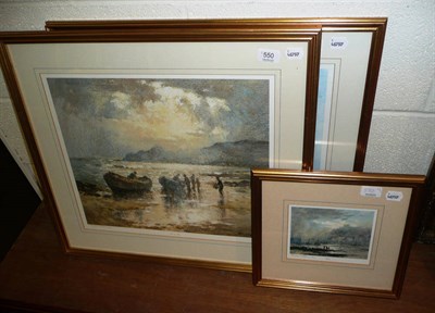 Lot 550 - Three artist's signed proofs by Robert Leslie Howey, 'Whitby'