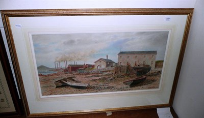 Lot 559 - Large framed watercolour signed T H Stephenson 1885 'Barrow in Furness Yacht Club'