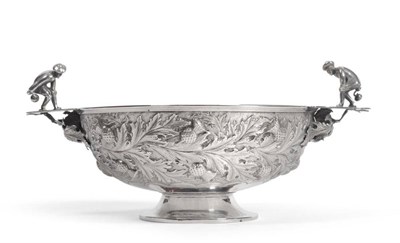 Lot 476 - A Victorian Scottish Silver Bowl, Hamilton & Inches, Edinburgh 1883, the circular bowl with profuse