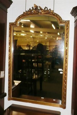 Lot 585 - Reproduction gilt framed wall mirror