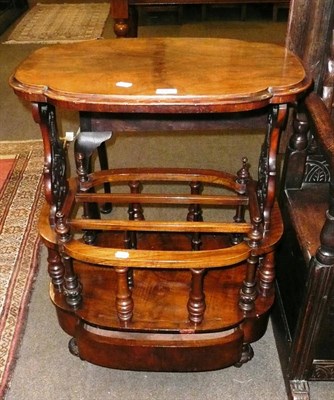 Lot 642 - A walnut Canterbury