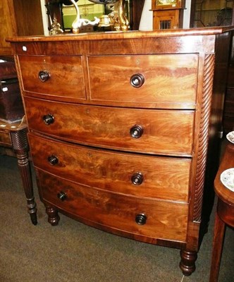 Lot 651 - A Victorian bow front chest