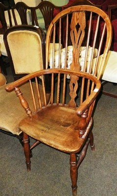 Lot 680 - Ash Windsor armchair