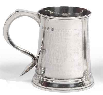 Lot 489 - A George III Silver Mug, William Shaw II, London 1761, the tapering body with flared rim and scroll