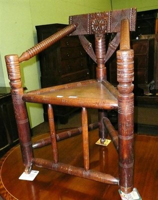 Lot 698 - Turned wood copy of the Warwick Chair