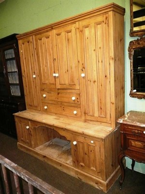 Lot 720 - A large pine housekeeper's cupboard