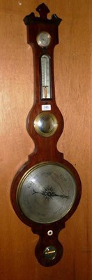 Lot 745 - A rosewood wheel barometer