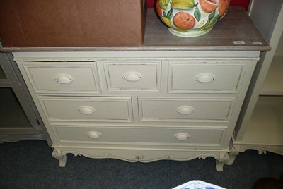 Lot 765 - A shabby chic chest of drawers