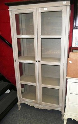 Lot 767 - A shabby chic display cabinet