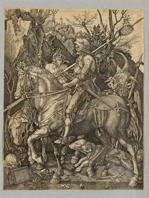 Lot 501 - After Durer  "Knight, Death and the Devil " Engraving, 23.5cm by 18cm   According to the...