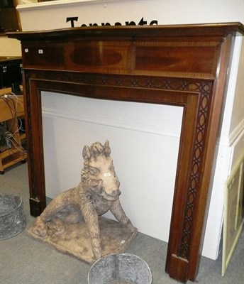 Lot 891 - A mahogany fire surround