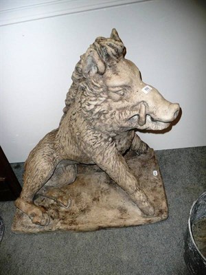 Lot 892 - A large composition boar