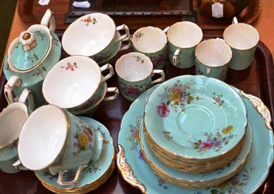 Lot 17 - A Royal Crown Derby part tea set