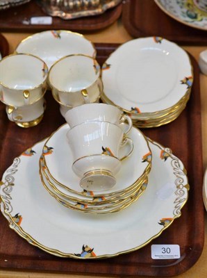 Lot 30 - A Paragon Art Deco tea set