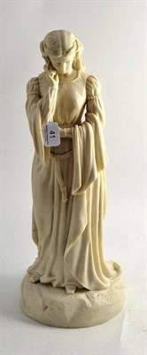 Lot 41 - A Parian figure of a lady, base signed A Hills