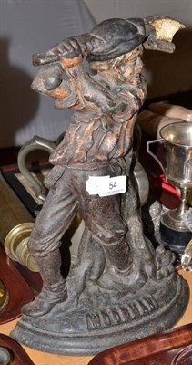 Lot 54 - Cast iron doorstop 'The Woodman'