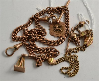 Lot 86 - Two gold chains