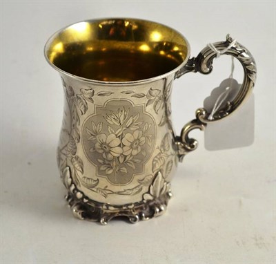 Lot 119 - A Victorian christening mug