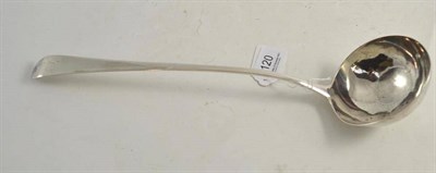 Lot 120 - Georgian silver soup ladle