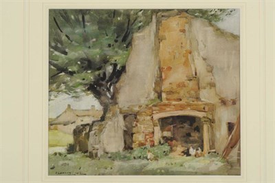 Lot 522 - Frederick (Fred) Lawson (1888-1968)  "End of Village, Castle Bolton " Signed and dated 1912,...