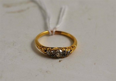 Lot 141 - A Victorian diamond ring (with two previous insurance valuations)