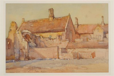 Lot 524 - Frederick (Fred) Lawson (1888-1968)  "Walburn Hall " Signed, inscribed with title and dated...