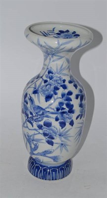 Lot 236 - Chinese blue and white vase with flared rim