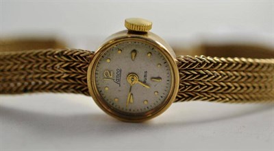 Lot 271 - A 9ct gold ladies wristwatch