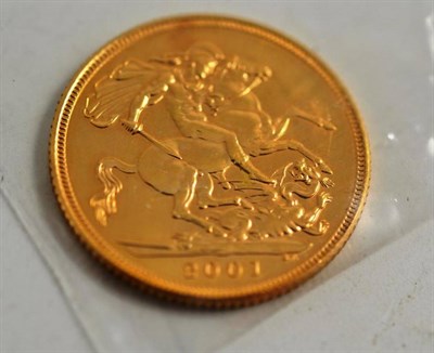 Lot 272 - A full Elizabeth ll sovereign, dated 2001