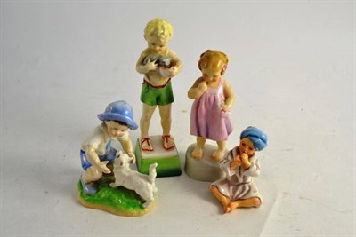 Lot 315 - Four Royal Worcester figures - 'India', 'September', 'Friday's Child is Loving and Giving' and...