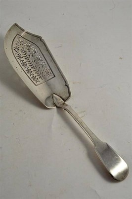 Lot 319 - William IV silver pierced fish slice, London