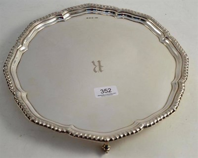 Lot 352 - A silver salver