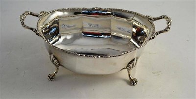 Lot 353 - A two handled silver dish