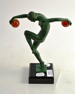 Lot 363 - An Art Deco nude figure of a dancer